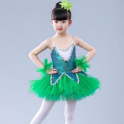 Children ballet tutu dance skirts dresses competition stage performance modern dance school competition dancing outfits 